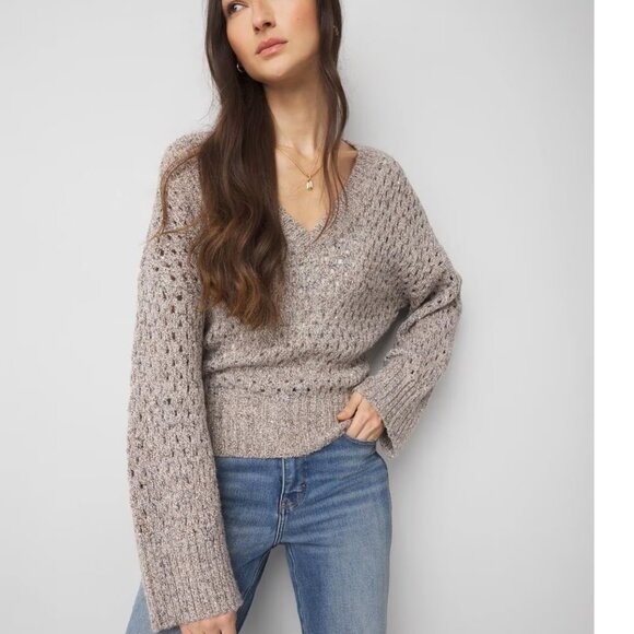 White House Black Market Sequin Sweater - Picture 1 of 8